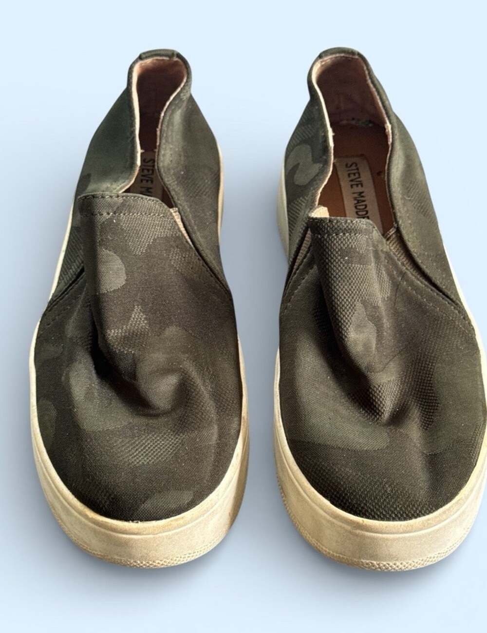 Steve Madden Sneakers Women's Camo Slip On Casual Size 8